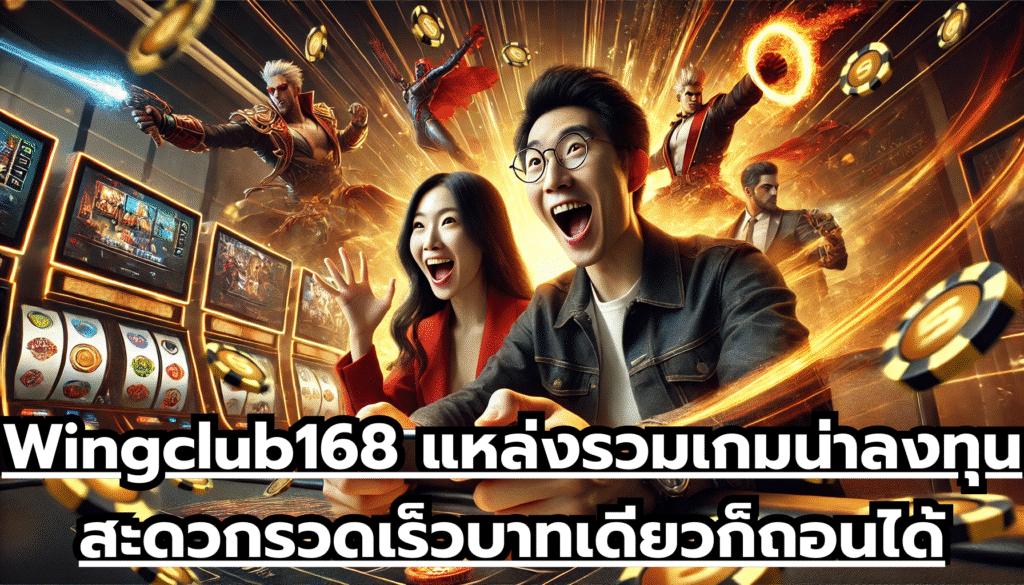 Wingclub168 แหล่งรวมเกมน่าลงทุน สะดวกรวดเร็ว บาทเดียวก็ ถอนได้